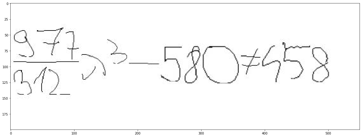 Handwritten formula